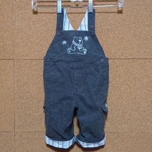 LITTLE LEGENDS OVERALLS SIZE 6/9 M IN A BEAUTIFUL GRAY COTTON POLYESTER